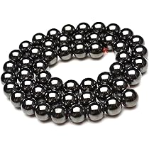Amazon.co.jp: 4mm～16mm A モリオン 黒水晶 1連39cm 通し針